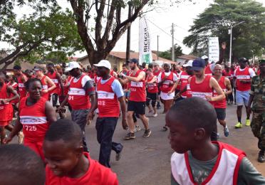aspect sportif semi-marathon TotalEnergies Marketing Guinée