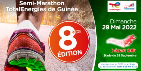 inscription au semi-marathon TotalEnergies de Guinée