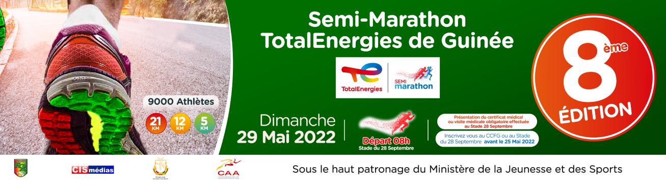 cover semi-marathon TotalEnergies de Guinée 2022